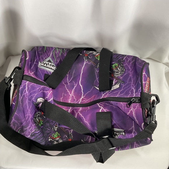 Monster Jam GraveDigger Grimm Reaper Bag Retro Duffel Bad to the Bone Truck - Picture 4 of 7